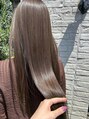 ベルシュヴー(belles cheveux)&nbsp;アッシュベージュカラーと髪質改善トリートメントでつやつやに！