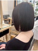小顔タッセルボブ×似合わせカット[ボブ/縮毛矯正/丸型卵型】