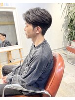 コンビネーション(combination)&nbsp;毛流れショート　毛流れパーマ　大人メンズヘア