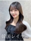 レイヤーカット/顔周りカット/顔周りレイヤー /韓国風パーマ