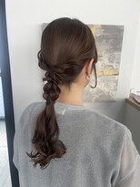 ウル 岡山駅店(ULu.)&nbsp;結婚式ヘア二次会ヘア編みおろしカチモリシニヨン岡山ヘアセット