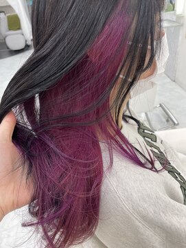 シュウ 碧南店(Shu) インナーカラーパープル