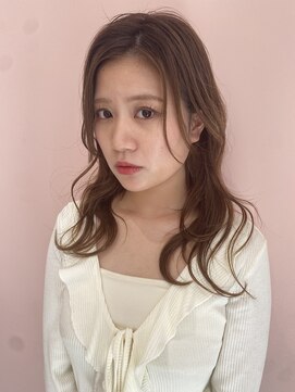 ニューヨークニューヨーク 阪急高槻店(NYNY) セミロングゆるふわパーマ20代30代40代オリーブグレージュ