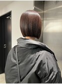 春カラー×顎ラインボブ