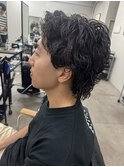 【neuk服部】ショートサーフカールニュアンスウルフパーマ