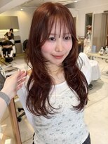 リタ(LITA) 【LITA】レイヤー ロングレイヤー オレンジブラウン ▽野尻