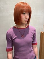 ウェウェ(wewe)&nbsp;ブリーチありダブルカラー/オレンジカラー/パツっつとボブ