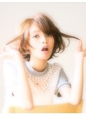 流し前髪☆大人かわいいショートボブ