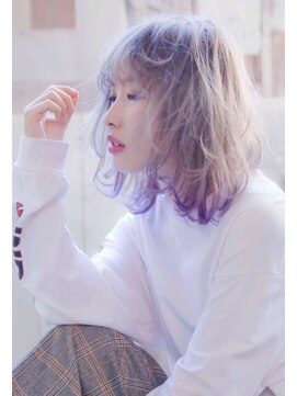 シエナ 渋谷(Siena) 毛先カラー×ほわいとべーじゆな