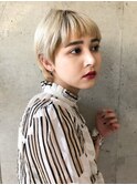 ハイトーンオン眉ショート10代20代30代