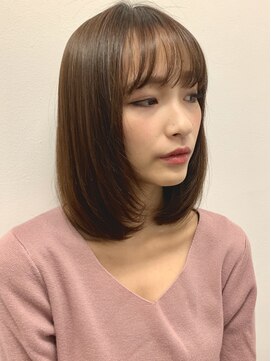 ロンドフルール 大宮東口(Lond fleur) 鎖骨内巻きまとまりミディアムネビージュ