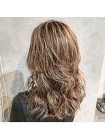 ヘアサロンエム 渋谷店(HAIR SALON M)&nbsp;外ハネボブ/アッシュブラウン/ネオウルフ/デザインカラー