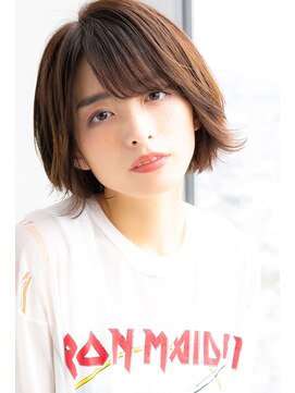 ヌーン ヘアメイク プラス ハッピータイムズ(NOON hair make+happy times) 耳かけ☆透明感イルミナアッシュベージュ 中野ヌーンstyle62