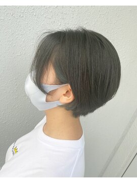 カプア 仙台駅前店(Kapua) オリーブグレージュ×カーキグリーン/丸みボブ/ショートマッシュ