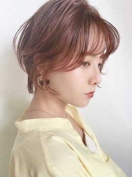 モリオフロムロンドン 原宿本店(morio from London) 【morio 原宿】ショートボブ　オレンジカラー　ハイライト