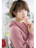 くせ毛風プリカールのフェミニンエアリーボブb1