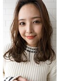 sungooseミニウルフテラコッタデジタルパーマくすみブルー
