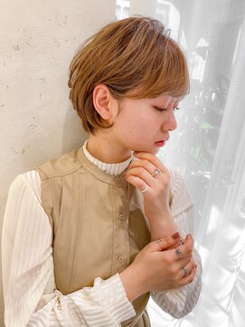 ロンド エスポワール 錦糸町(Lond espoir) 【武井俊樹】耳掛け丸みショートボブ_透明感アッシュブラウン