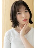 □暗髪切りっぱなしミディアム外ハネボブ305★上尾20代30代40代