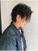 ショートウルフ×ソフトツイストパーマ