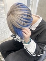 ゲーム 原宿店(GAME)&nbsp;ダブルカラーブルーベージュカラーケアブリーチハイトーンカラー
