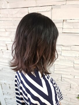 オッズ美容室 八尾店 大人ゆるふわボブ