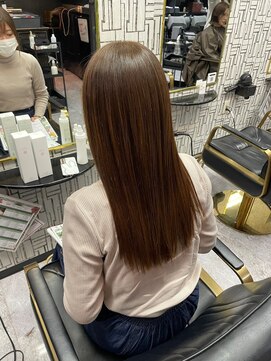 アローズ 久留米店(arose) 黒髪暗髪ブルーブラックワンカール美シルエットロング20代30代