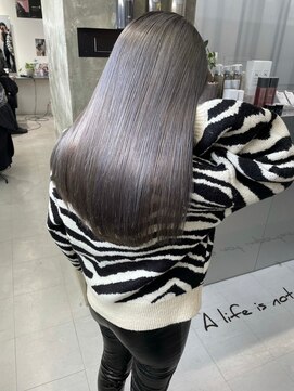 キング 梅田(K!ng) 【梅田】ダブルカラーシルバーカラー髪質改善カラー艶髪カラー