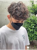波巻きスパイラルパーママッシュショート無造作パーマ刈り上げ