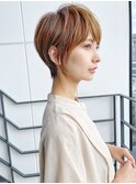 〈30.40.50代〉すっきりショートボブ×透明感カラー【ERIKA】
