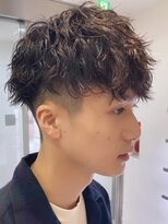 フィフス 栄(fifth)&nbsp;ツイストスパイラルパーマメンズパーママッシュウルフフェード