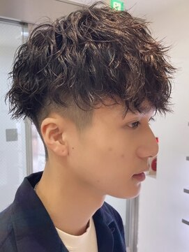 フィフス 栄(fifth) ツイストスパイラルパーマメンズパーママッシュウルフフェード