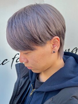 マックス フォー ヘアー(MAX FOR HAIR) マッシュウルフ×ハイトーンシルバー◎