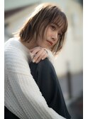 フェイスレイヤーが小顔に見せてくれて、誰からも愛されるボブ