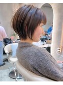 □ウェーブミディアム似合わせカットメルティカラーショート/