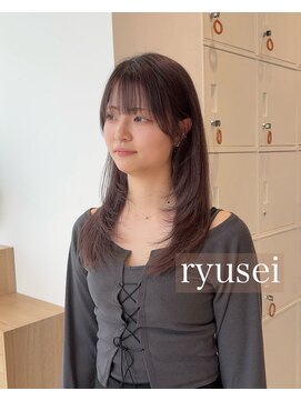 アリーナ 船橋日大前店(arena) レイヤーカット×ラベンダーグレージュ