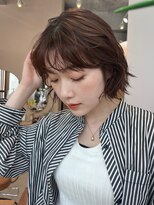 ガーデンヨコハマ(GARDEN YOKOHAMA) デジタルパーマ/夏/伸ばしかけ/アプリコットオレンジ