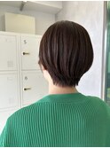 ショートカット透明感あるカラー