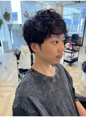 スパイキーショートパーマ