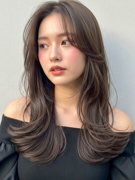 フュー 新小岩(few.) 新小岩/ロング/顔周り/ブリーチなしカラー/前髪