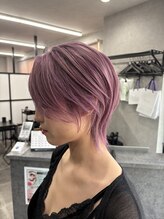 バダス(Badass) ショートウルフ ラベンダーピンク