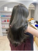 【関日葉里】イルミナカラーでつくるオリーブグレージュ