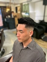クフィア メンズヘアー カンポ 難波店(CUFFIA MEN'S HAIR CAMPO)&nbsp;アップバングソフトモヒカンオールバック髪型 メンズ
