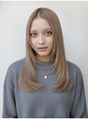 ミルクティーベージュエアリーロング
