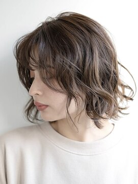 ダリア(Dahlia) 抜け感ゆるふわボブ × アッシュブラウン