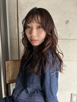 フィルムス 横浜(FILMS)&nbsp;デジタルパーマ/ミディアムレイヤー/韓国巻き風/顔周りカット