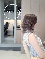 パーチ(perch) アッシュ系トーンキープカラー×さっと結べるミディアム