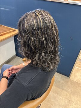 ノート ヘアーサロン(NOTE HAIR SALON) ロングパーマ×ハイライト