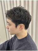 MEN’S HAIR/サーフカール/刈り上げセンターパート/伊勢崎