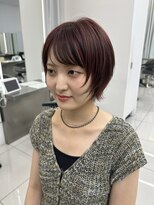 ザザ ZA/ZA 茗荷谷&nbsp;【夏の垢抜けNo.1】ボルドー×顔まわりカットが可愛い◎